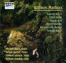 Mathias: Violin Sonatas 1 & 2 / Piano Trio / Little Suite / Divertimento
