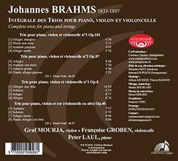 Brahms: Integrale Des Trois [Graf Mourja; Françoise Groben; Peter Laul] [Continuo Classics: CC 777.728-29]