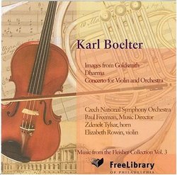 Karl Boelter: Images from Goldsmith; Dharma; Concerto for Violin and Orchestra