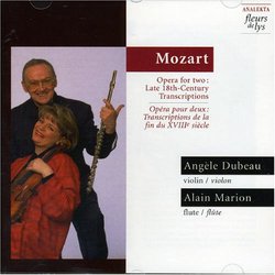 Mozart: Opera for two (Late 18th-Century Transcripts) / Dubeau, Marion