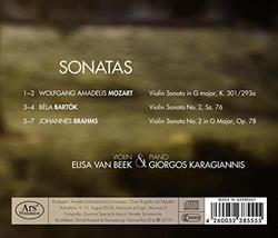 Elisa van Beek & Giorgos Karagiannis: Violin Piano - Mozart, Bartok, & Brahms