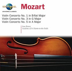 Mozart: Violin Concertos Nos. 1, 3, 5