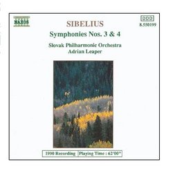 Sibelius: Symphonies Nos. 3 And 4