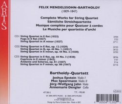 Mendelssohn: Complete Works for String Quartet