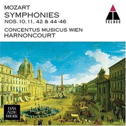 Mozart: Symphonies nos. 10, 11, 42, 44, 45, & 46 / Harnoncourt