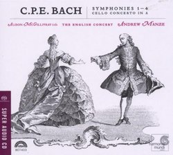 C.P.E. Bach: Symphonies Nos. 1-4; Cello Concerto in A [Hybrid SACD]