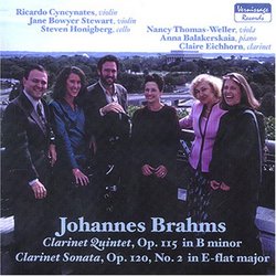 Johannes Brahms, Clarinet Quintet and Clarinet Sonata