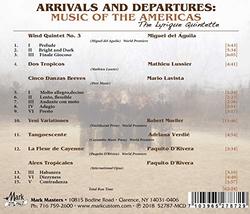 Lyrique Quintette: Arrivals & Departures - Music of the Americas