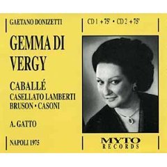 Donizetti: Gemma Di Vergy (Napoli 1975) (2 CD Box) (Myto)