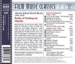 Aram Khachaturian: The Battle of Stalingrad & Othello Suites