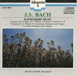 Bach: Harpsichord Music (BWV 903, 971, 906, 911, 933-938)