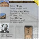 Elgar: Enigma Variations; Sibelius: Violin Concerto; Weber: Konzertstück