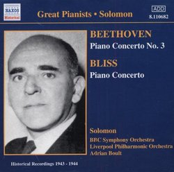 Beethoven: Piano Concerto No. 3; Bliss: Piano Concerto
