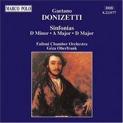 Sinfonias in D Minor, A Major & D Major