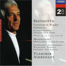 Beethoven: Favourite Piano Sonatas / Vladimir Ashkenazy