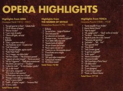Opera Highlights: Aida / The Barber of Seville / Tosca