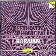 Beethoven: Symphony No. 8 in F Major, Op. 93 / Overtures Fidelio / Lenore / Coriolan