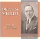 De Luca Sings Verdi, Vol. 2 (1927-1940)