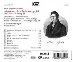 Louis Spohr: Mass, Op. 54 & Psalms, Op. 85