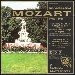 MOZART Symphony No. 41, Marriage of Figaro Overture, & Symphony No. 1