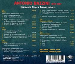 Bazzini: Complete Opera Transcriptions