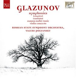 Glazunov: Symphonies (Complete); Cantatas; Famous Ballet Music; Violin Concerto [Box Set]