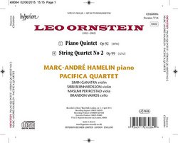 Ornstein: Piano Quintet, String Quartet No.2