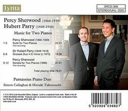 Sherwood: Sonata & Suite; Parry: Grand Duo