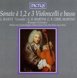 Sonate à 1, 2, e 3 Violoncelli e basso