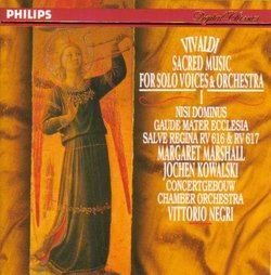 Vivaldi: Sacred Music for Solo Voices & Orchestra - Nisi Dominus RV 608, Gaude Mater Ecclesia RV 613, Salve Regina RV 616, Salve Regina RV 617 (Philips)