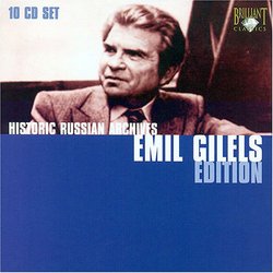 Emil Gilels Edition; Historic Russian Archives (10CD Box Set)