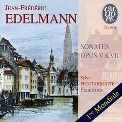 Jean-Frédéric Edelmann: Sonatas, Op. 5 & 7 - Sylvie Pécot-Douatte, Fortepiano