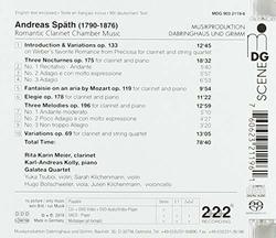 Spath: Chamber Music for Clarinet, Piano & String Quartet
