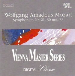 Mozart: Symphonies Nos. 21, 30 & ,33