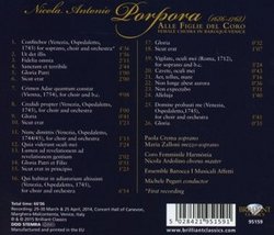 Nicolo Porpora: Alle Figlie del Coro - Female Choirs of Baroque Venice