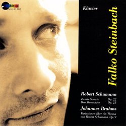 Schumann: Sonate op 22 no 3, Romanzen op 28; Brahms Variazionen op 9