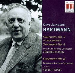 Hartmann: Symphony No. 5 "Concertante"; Symphony No. 6; Symphony No. 8