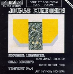 Kokkonen: Symphony No. 4; Cello Concerto; Sinfonisia Luonnoksia (Symphonic Sketches)