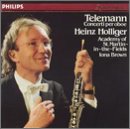 Telemann: Concerti for Oboe, Strings and Basso Continuo - in E minor, in D minor, in C minor, in F minor, in D Major - Heinz Holliger, Iona Brown