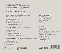 Kovarovic: The Complete String Quartets