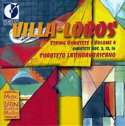 Villa-Lobos: String Quartets 2, 12, 16 (String Quartets, Volume 4)