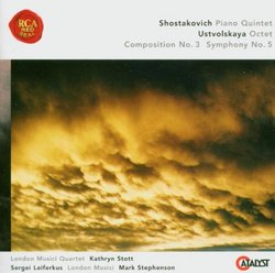 Shostakovich: Piano Quintet; Ustvolskaya: Octet; Composition No. 3; Symphony No. 5