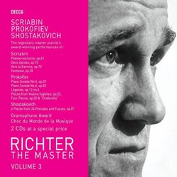 Richter the Master, Vol. 3: Scriabin, Prokofiev, Shostakovich