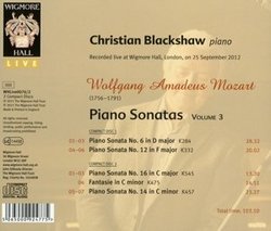 Mozart: Piano Sonatas Vol.3