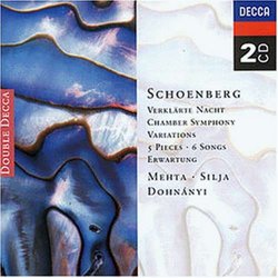 Arnold Schoenberg: Verklärte Nacht; Chamber Symphony; Variations; 5 Pieces; 6 Songs; Erwartung
