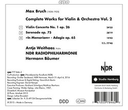 Max Bruch: Complete Works for Violin & Orchestra, Vol. 2
