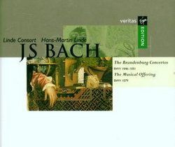 J.S. Bach: Brandenburg Concertos 1-6/Musical Offering; Hans-Martin Linde