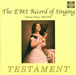 The EMI Record of Singing, Vol. 3 1926-1939 [Box Set]