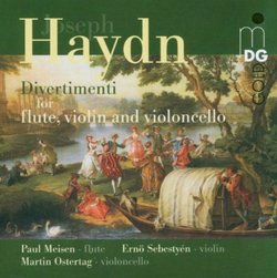 Haydn: Divertimenti for flute, violin and violoncello