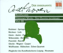 Beethoven: Der Unbekannte (Unknown Works, Vol. 3)